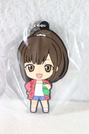 Photo1: Futo Tantei Kamen Rider W / Capsule Rubber Mascot Key Chain Akiko Narumi (1)