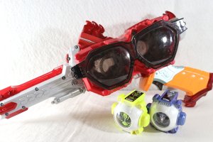 Photo1: Kamen Rider Ghost / DX Sunglasseslasher with DX Ryoma & Goemon Ghost Eyecon Used (1)