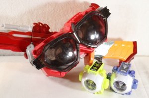 Photo1: Kamen Rider Ghost / DX Sunglasseslasher with DX Ryoma & Goemon Ghost Eyecon Used (1)