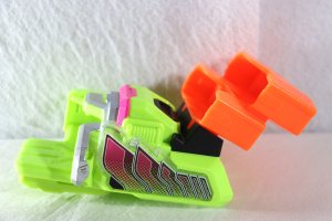 Photo3: Kamen Rider Ex-Aid / DX Kimewaza Slot Holder & Bakusou Bike Gashat Used (3)