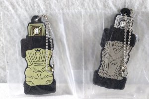 Photo1: Kamen Rider Build / Ichiban Kuji Rubber Key Chain Gold Rabbit & Silver Dragon Fullbottle (1)