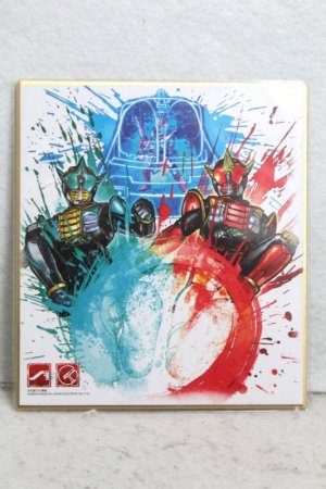 Photo1: Kamen Rider Den-O / Illustration Board Shikishi Art Den-O Liner Form & Zeronos Altair Form & Zeronos Zero Form (1)