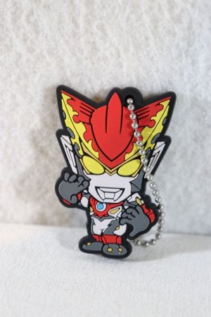 Photo1: Ultraman R/B / Rubber Key Chain Ultraman Rosso Flame (1)