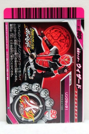Photo2: GANBARIDE S1-005 Kamen Rider Wizard Flame Style (2)