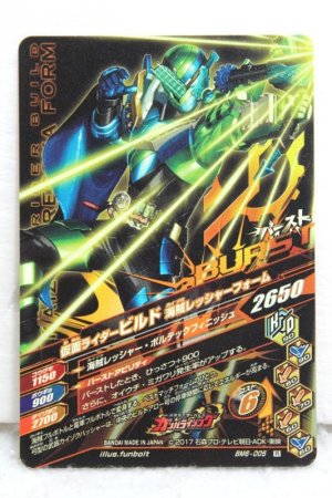 Photo2: GANBARIZING BM6-005 Kamen Rider Build Ninnin Comic Form / Kaizoku Ressha Form (2)
