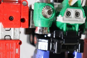 Photo14: (Damaged) Kyukyu Sentai GoGo V / DX Victory Robo with Package (14)