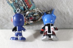 Photo2: Tokusou Sentai Dekaranger / Twin Key Holder Deka Blue & Doggie (2)