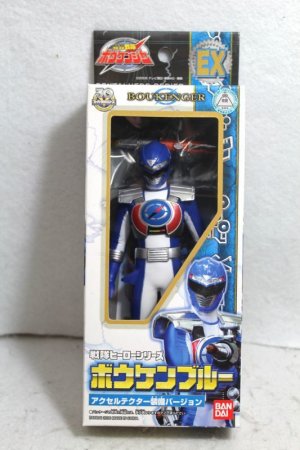 Photo1: GoGo Sentai Boukenger / Sentai Hero Series Sofvi Bouken Blue Accel Tector ver (1)