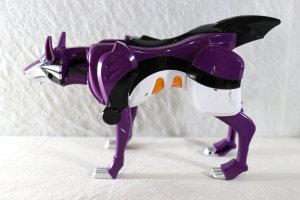 Photo3: (Damaged) Jyuken Sentai Gekiranger / Jyuken Gattai Series 04 Geki Wolf with Package (3)