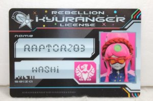 Photo1: Uchu Sentai Kyurange / Kyuranger License Raptor 283 (1)
