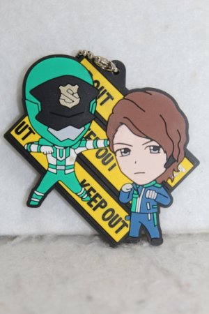 Photo1: Kaitou Sentai Lupinranger vs Keisatsu Sentai Patranger / Rubber Mascot Key Chain Patren 2gou & Sakuya Hikawa (1)