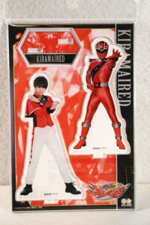 Photo1: Mashin Sentai Kiramager / Acrylic Stand Juru Atsuta & Kiramei Red (1)