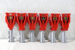 Photo10: Kaizoku Sentai Gokaiger / Ranger Key 35 Red Set Memorial Edition with Package (10)