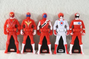 Photo3: Kaizoku Sentai Gokaiger / Ranger Key 35 Red Set Memorial Edition with Package (3)