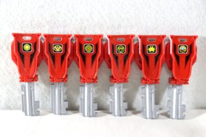 Photo6: Kaizoku Sentai Gokaiger / Ranger Key 35 Red Set Memorial Edition with Package (6)