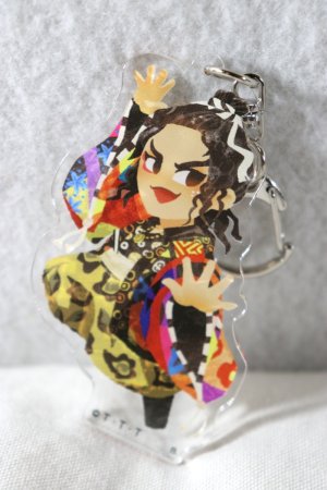 Photo1: Ohsama Sentai KingOhger / Acrylic Key Holder Kakuragi Dibousuki (1)
