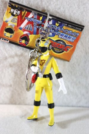 Photo1: Engine Sentai Go-Onger / Key Holder Go-On Yellow (1)