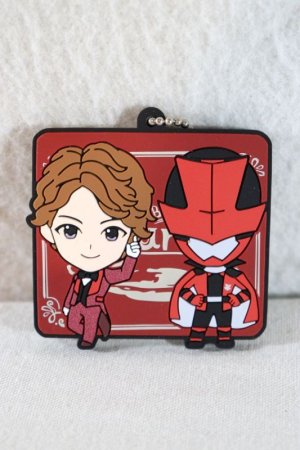 Photo1: Kaitou Sentai Lupinranger vs Keisatsu Sentai Patranger / Rubber Mascot Key Chain Kairi Yano & Lupin Red (1)