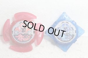 Photo4: Shuriken Sentai NinNinger / Clear Blade Nin Shuriken Aka Ninger Shuriken & Ao Ninger Shuriken Set (4)