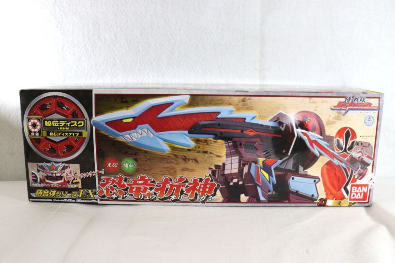 thumbnail image 2 of Power Rangers Samurai Sentai Shinkenger Dinosaur Origami Toy - Bandai EX Kyoryu Folding God 2 of 13